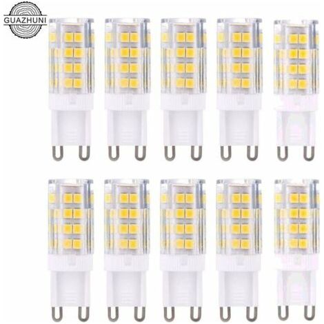 Ampoules LED G9 - Blanc Chaud 3000K - 5W - Équivalent à 40W Halogène - Lot de 10 Ampoules - Non-Dimmables (1/4)