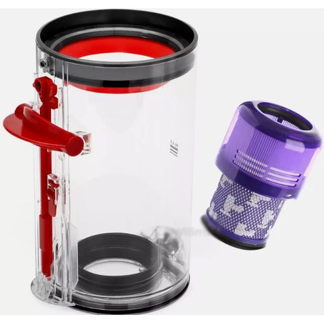 Seau à poussière compatible avec les aspirateurs Dyson V6, V7, V8, V10, V11 et V12.