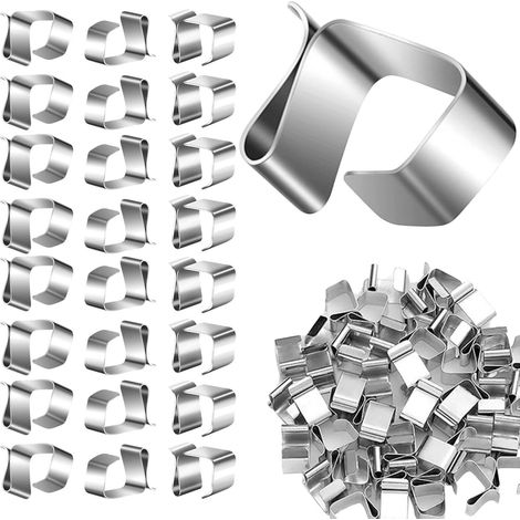 100 Pieces Gutter Hooks for String Lights, Metal Hooks (1/5)