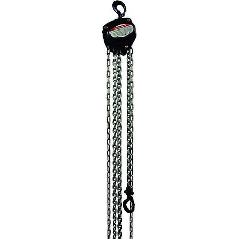 GEWA poulie a roue droite WHS 0.25 chaine zinguee, force portante 250 kg, Hauteur de levee 3,00 m, Poids env. 3.2 kg (1/3)