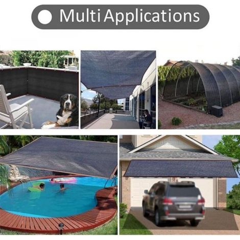 Filet d'ombrage respirant 4x5m, Protection UV 85%, filet de Protection solaire pour jardin et Patio Étiquette (1/5)