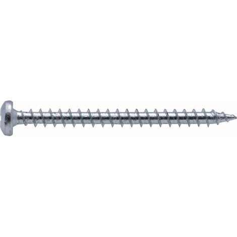 Vis agglo tête ronde PZ zinguée cruciforme Viswood 5x40 mm (lot de 7 vis)