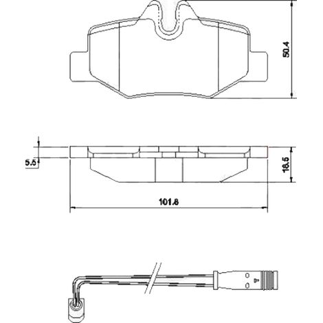 KIT PASTIGLIE FRENO POSTERIORI compatibile con MERCEDES-BENZ VIANO (W639) / PASTIGLIE FRENANTI AUTO OEM 37450, / SOSTITUZIONE DIRETTA / BASSA POLVERE / SILENZIOSO (1/4)