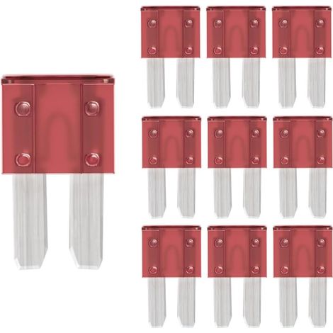 Micro2 Flachsicherungen 10A für Wohnmobile, Autos, Motorräder, LKWs (10er-Pack)