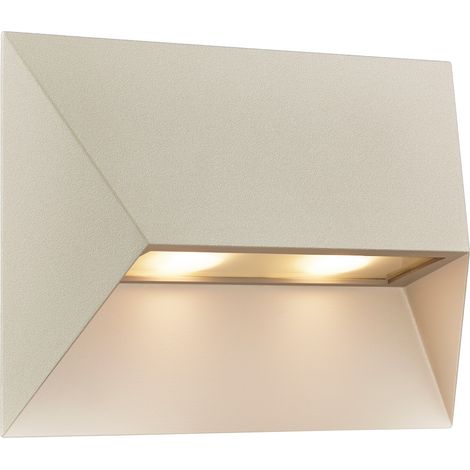 Applique murale PONTIO 27 Aluminium Sablé, H.19 - IP54 - GU10 /Nordlux Extérieur
