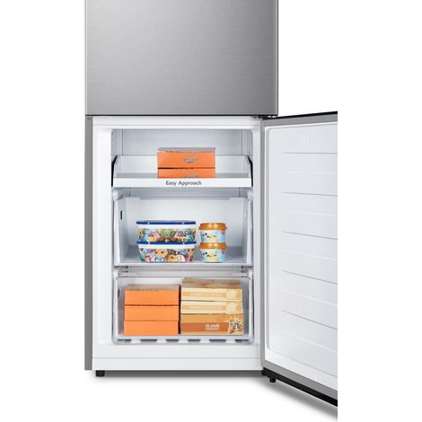 Hisense RB390N4ACE frigorifero con congelatore Libera installazione 304 L E Acciaio inox (1/4)