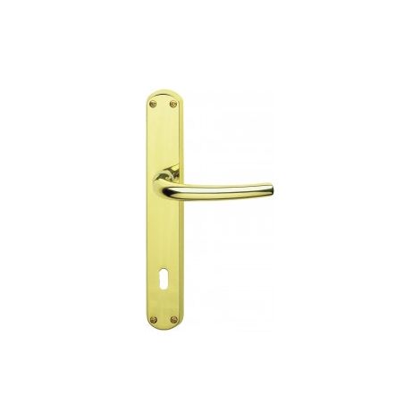 MANIGLIA GPB MILENA PLACCA 8X90 BRONZATO (1/5)