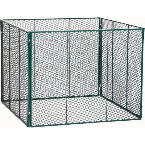 Komposter grün verzinkt 100 x 100 x 80 cm