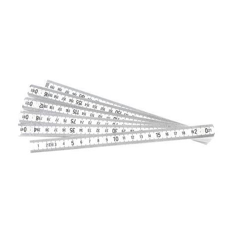 Brüder Mannesmann M 810-PVC-2 Mètre pliant blanc 2 mètres (1/2)