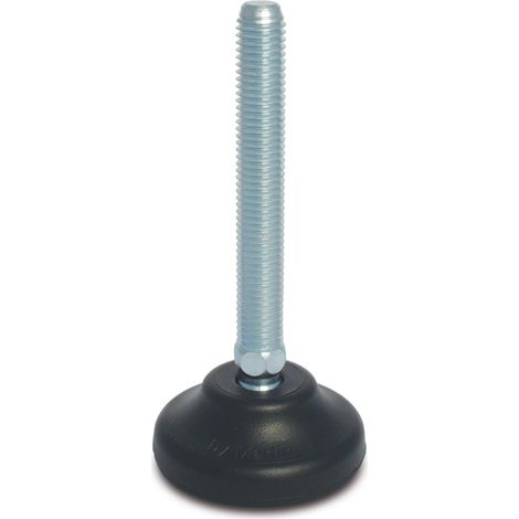 Pied réglable RS PRO Diam 65mm M16 x 150mm capacitéx 1500kg ( Prix pour 1 )