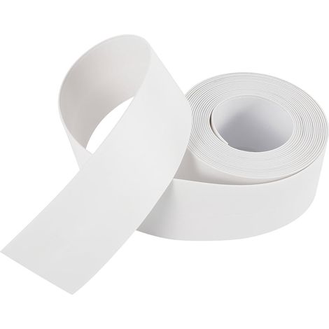 Bande de calfeutrage en bande - Bande résistante à l'eau et à la moisissure pour cuisine et salle de bain, bande de calfeutrage pour parois de baignoire (3,2 x 3,8 cm, blanc) (1/5)