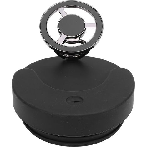 Support de tasse magnétique support téléphone silicone fixation sécurisée polyvalent cellulaire de sport fitness voyage noir (1/5)