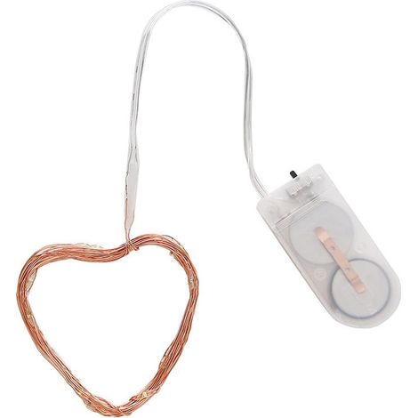 Guirlande Lumineuse - 20 Led - Fil Cuivre Souple - Alimentation Pile Cr2032 - 2 M - Usage Intérieur Extérieur (1/5)