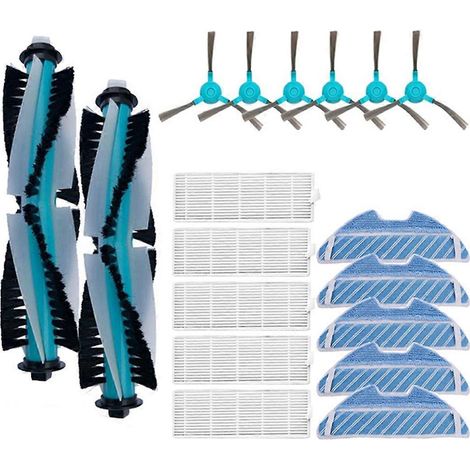 Brosse principale rotative et filtre HEPA pour aspirateur robot Conga 1290, 1390 et 1590 (1/5)
