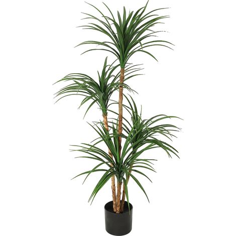 Árbol de drácena artificial, 1,20 m de altura, material PE, para uso en interiores, diseño ajustable, se coloca en el suelo. (1/5)