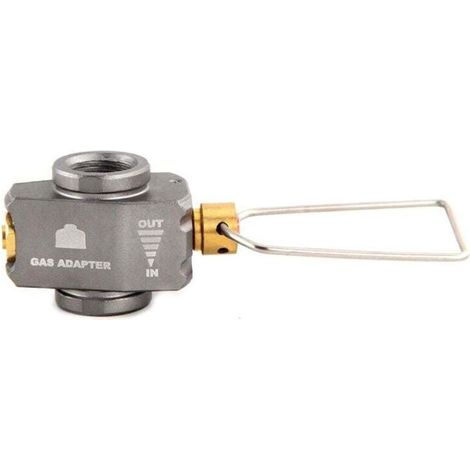 Adaptateur de recharge pour bidon de gaz portable, idéal pour activités extérieures, compatible pour recharger vos cartouches de gaz lors de vos sorties en plein air, camping ou randonnée (1/4)