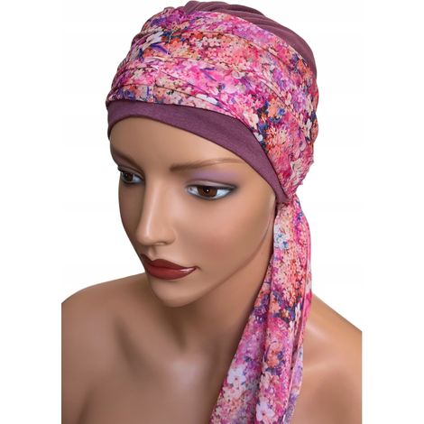 Turban Wera bm heather 351 écharpe après chimiothérapie (1/5)