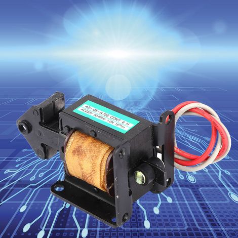 AS-05 A Wechselstrom-Zugspule, Elektromagnet, 220 V Wechselstrom, 1 N, 15 mm Hub (1/5)