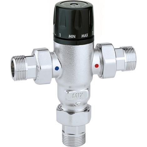 Caleffi Thermomischer 3/4'' Brauchwassermischer thermostatisch 30 bis 65C° m. Verschr. u. RV 521503 (1/5)