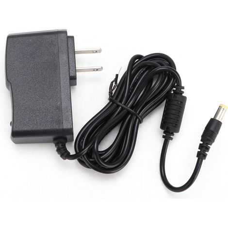 Adaptateur secteur 9V noir pour multi-effets, plastique, largement compatible, câble 190cm, AC100-240V, prise US (1/5)