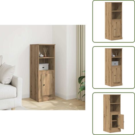 vidaXL Highboard Artisan-Eiche 36x35,5x103,5 cm Holzwerkstoff (1/5)