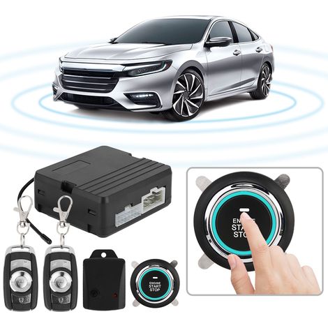 Système d'alarme de vibration de démarrage du moteur par simple pression d'un bouton, allumage par bouton-poussoir et télécommande 12 V (numéro 2) (1/5)