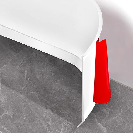 Flexible Skirting Board, 10 cm x 10 m PVC Skirting Board, Decorative Skirting Board, Self Adhesive Decorative Strip, Flexible Skirting Board, Flexible PVC Skirting Board for Kitchen and Bathroom (1/5)