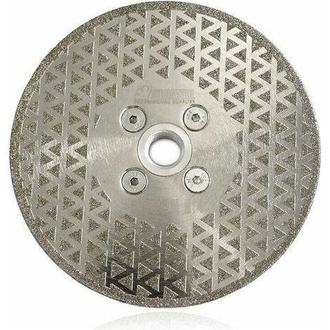 1PC Disque Diamant 125mm Lame de Scie électroplaqué Double Face pour Coupe et Meulage Pierre Granit Marbre Tuile (1/5)