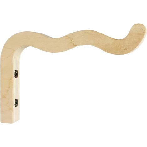 Gancho de pared de madera - Gancho de pared de madera ondulado - Gancho de madera natural para paredes, soporte colgante rústico para jardín para faroles, floreros, campanillas de viento (1/5)