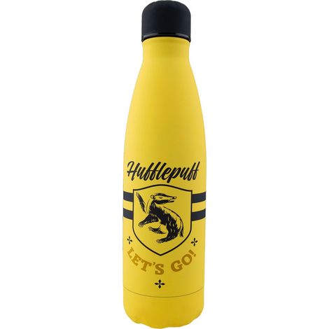 Cinereplicas Harry Potter - Flasche de isoliertes Wasser de Edelstahl de 500 ml Hufflepuff Come on - Officially Licensed