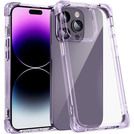Custodia per iPhone 14 Pro, erbord CornerShield, viola (1/5)