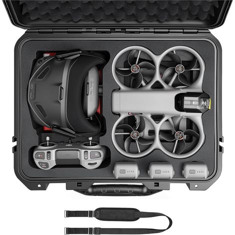 Avata 360 Koffer, Sac étanche à coque rigide pour DJI Avata 360 Fly More Combo Accessoires pour DJI Goggles N3, RC Motion 3, Contrôleur FPV 3/RC 2, 3 batteries et station de charge