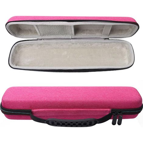 Trousse de voyage pour fer à lisser ionique résistante à la chaleur, brosse de voyage, trousse de rangement / sac de voyage, trousse de transport rigide en EVA, trousse de rangement, rose, taille uniq (1/5)