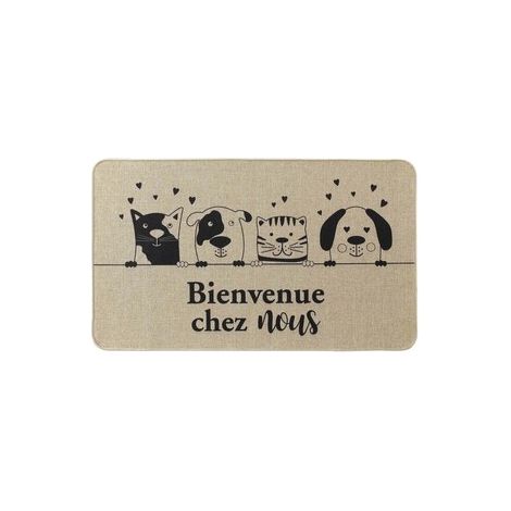 Tapis rectangulaire tissé - L 75 x 45 cm - Zamis - Livraison gratuite (1/3)