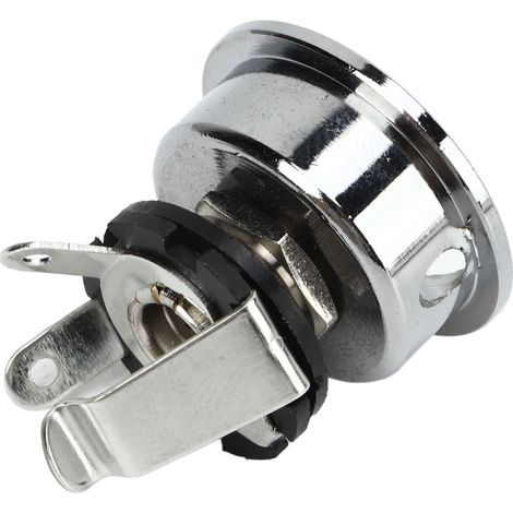 Prise jack pour guitare électrique, excellente connexion ferme, métal argenté. (1/5)