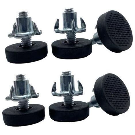 6X vis Pied de Meuble M6 + 6X écrous à Griffe M6 réglable Embout Table Chaise étagère