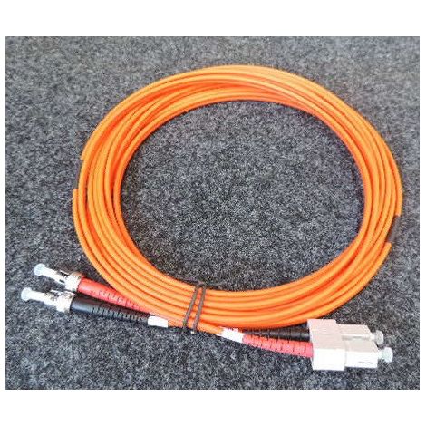 Câble fibre optique multimode duplex 50/125 OM2 ST SC Orange 5m DIGITUS