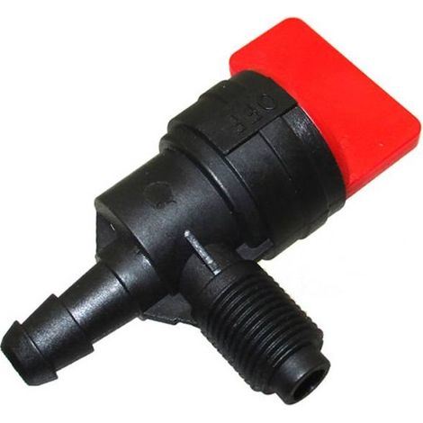 CYRILL Valvola di intercettazione del carburante di ricambio 399517, 396224 o 698182 per trattore da giardino Briggs & Stratton, linea carburante ID 1/4", senza filtro (1/5)