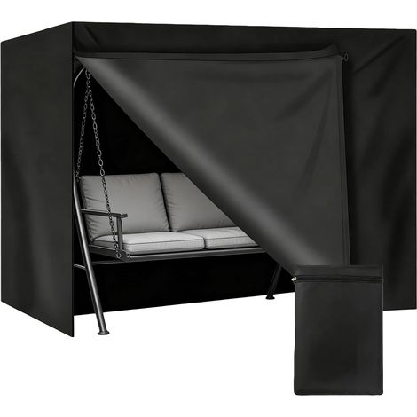 Garden Swing Cover: Waterproof, Windproof Swing Tarpaulin, Protective Cover for Swing Chairs with Zip for Garden Hammock, Garden Chair (1/5)