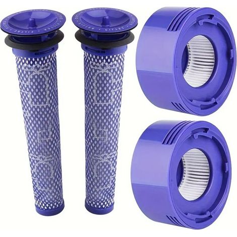 Leistungsstarker staubsauger ohne Beutel für Haustiere – Kompatibel mit Dyson V7/V8, Hochleistungsmotor (Art.-Nr. 965661-01 und 967478-01), Zubehör inklusive, zyklonische Filterung, wiederaufladbare B