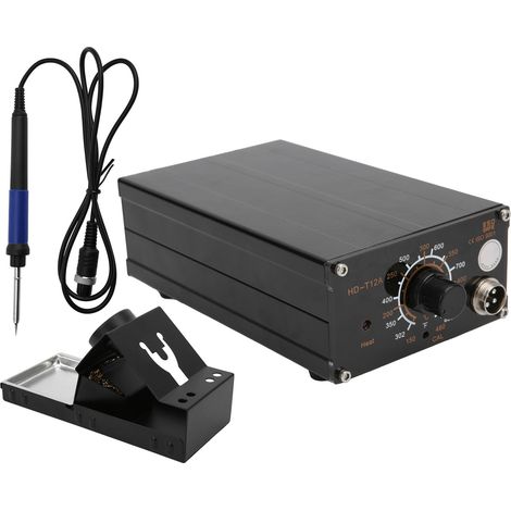 Station de soudage en alliage d'aluminium T12A, outil de soudage intelligent pour l'électronique, prise AC90-260VEU (1/5)