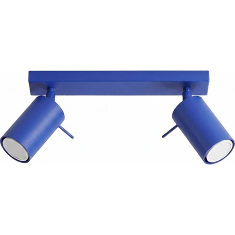 Plafones RING ultramar acero 2xGU10 30cm Sollux (1/2)