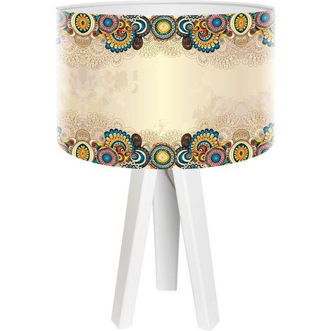 Lampe de chevet yoga foto-230 - Blanc, multicolore (1/3)