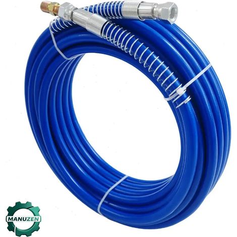 Manuzen - Tuyau airless haute pression 15 m — 3300 PSI — Bleu (1/5)