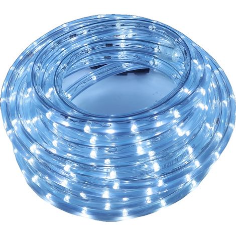 Lumière à corde LED, étanche pour l'extérieur, option multicolore, BLANC, 13m (1/2)