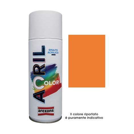 SMALTO SPRAY ACRIL COLOR AREXONS - ARANCIO GIALLO RAL 2000 ML 400- 6 pezzi