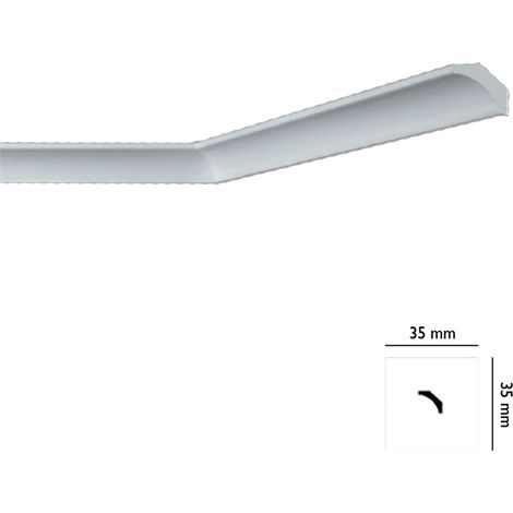 Cornice decorativa per soffitto mod. 'i705' - mm 35 x  35 - 100 pz