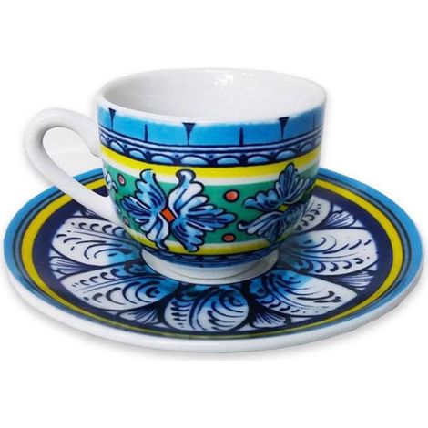 Set 6 tazze caffè porcellana Fade Ortigia ml 100