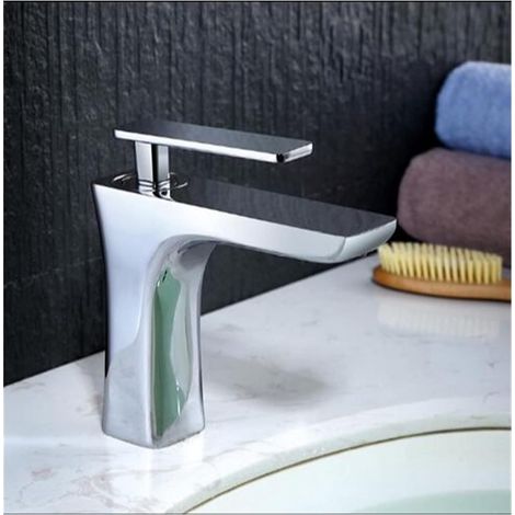 Bassin Robinet Bain Eau Bassin mitigeur Robinet Robinet Robinet Robinet Chaud Chaud Noir/Blanc Curseur Curseur Serre-toise Eau Grue mitigeur Or(Chrome and Short) (1/5)