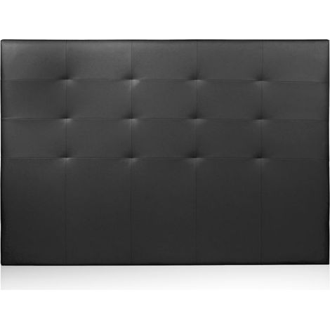 Cabecero acolchado para cama de 135 o 150 cm Delion Negro 140 (1/4)